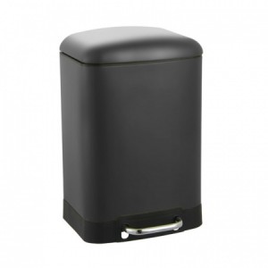 Ankor Καλάθι Μπάνιου 6Lt Inox Μαύρο Ματ Soft Close 829347