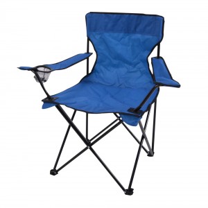Ankor Καρέκλα camping πτυσσόμενη μεταλλική μπλε 805471