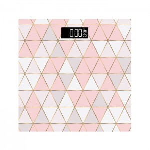 Ankor Ζυγαριά Μπάνιου Ηλεκτρονική γυάλινη Rose gold κώνοι 813711