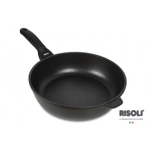 Risoli Τηγάνι Αντικολλητικό βαθύ Blackplus 28cm 104BP/28