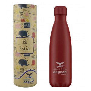 Estia Θερμός 500ml Save The Aegean Red Matte 01-8543