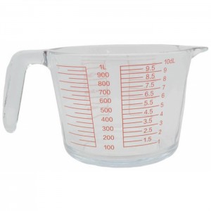 Ankor Δοσομετρητής γυάλινος πυρίμαχος 1000ml 824366