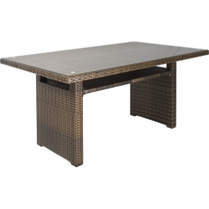 Τραπέζι αλουμινίου με Rattan 150x90x74  15898