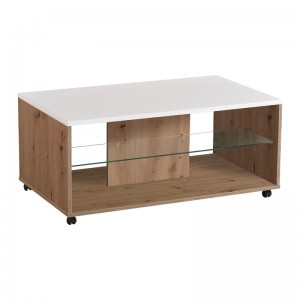 Bert τραπέζι σαλονιού artisan oak-Λευκή Λάκκα 101x60x45 11008168
