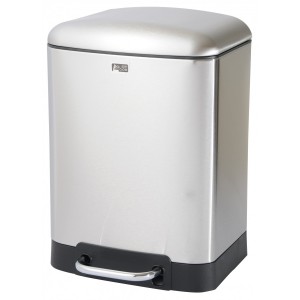 Estia πεντάλ Ορθογώνιο 6lt Inox Ματ 02-0202