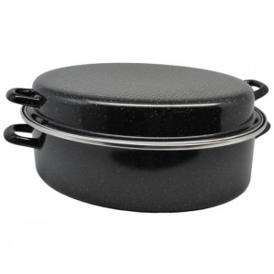 Ankor Γάστρα εμαγιέ οβάλ με σχάρα 38x29εκ 832132