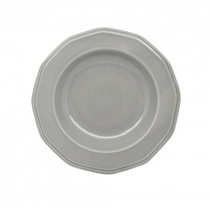 Ankor Πιάτο Βαθύ Premium Classic Πορσελάνινο Γκρι 23Εκ.8252-03