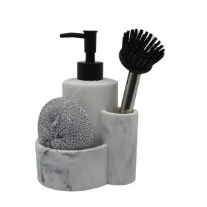 Ankor Dispenser πολυεστερικό μάρμαρο 12,6x11,4x18,6εκ 809394