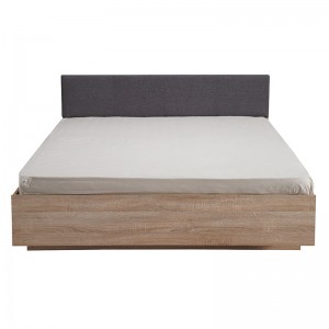 Κρεβάτι RITMO 160 SONOMA ΜΕ ΓΚΡΙ ΥΦΑΣΜΑ 164*203*84.5 (160*200) 11007429
