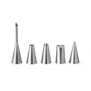 Hendi Μύτες ζαχαροπλαστικής σετ 5 τεμαχίων inox 551592 30.40540