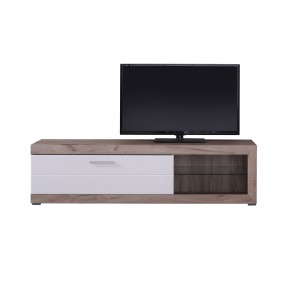 Remo Έπιπλο τηλεόρασης grey oak/λευκή λάκκα 162x41.5x43.5 11005839