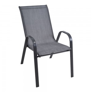 Ankor Καρέκλα Μεταλλική Σε Ανθρακί Χρώμα Με Textilene Ύφασμα 75X55X94Εκ.831616