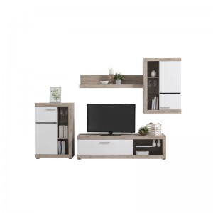 Rosso κέντρο ψυχαγωγίας grey oak-Λευκή λάκκα 266.5x41.5x186 11007196