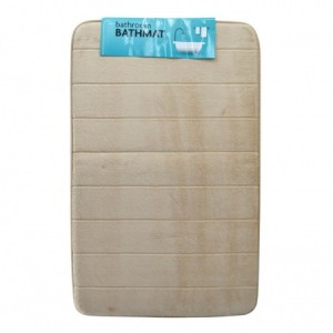 Ankor Πατάκι Μπάνιου Memory Foam μπεζ Με Pvc 50x80εκ 812523