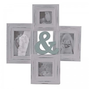 Inart Κορνίζα τοίχου 4 θέσεων mdf/polyresin 3-30-283-0059 