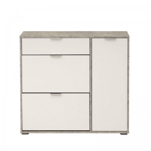 Παπουτσοθήκη Arco 2 γκρι concrete/Λευκή 102x33x94,5 11007042